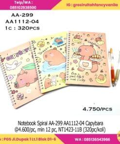 Notebook Spiral AA-299 AA1112-04 Capybara