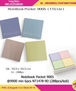 Notebook Pocket 9005 uk 10x10cm