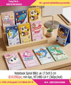 Notebook Spiral uk 17.5x9.5 cm