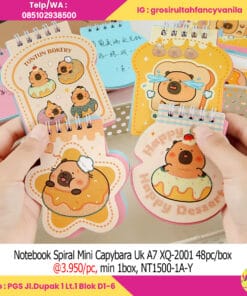 Notebook Spiral Mini Capybara Uk A7 XQ-2001 48pc