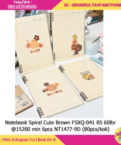 Notebook Spiral cute bear B5 60lbr