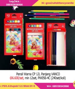 Pensil Warna CP 12L Panjang Vanco
