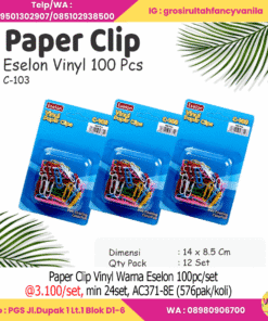 Paper Clip Vinyl Warna Eselon