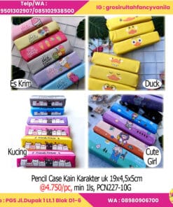 Pencil Case Kain Karakter uk 19x4,5x5cm