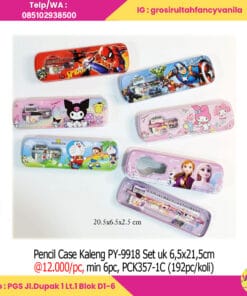 Pencil Case Kaleng Set uk 6,5x21,5cm