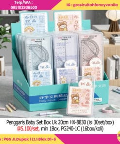 Penggaris Baby Set Box Uk 20cm isi 30 set/box