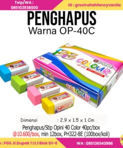 Penghapus Stip Opini 40 Color 40pc