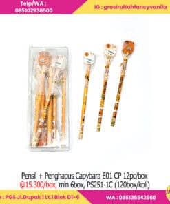 Pensil + Penghapus Capybara E01 CP 12pc/box