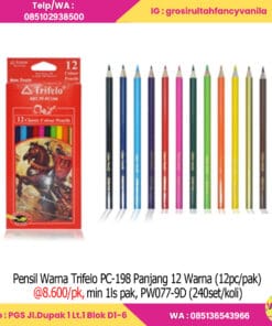 Pensil Warna Trifelo PC-198 Panjang 12 Warna
