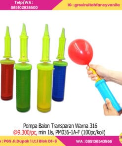 Pompa Balon Transparan Warna 316