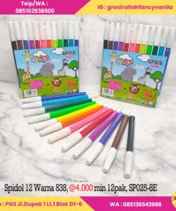 Spidol 12 Warna