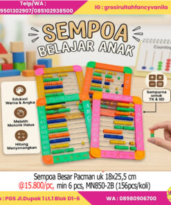 Sempoa Besar Pacman uk 18x25,5 cm