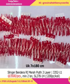 Slinger Bendera RI Merah Putih 3 Layer