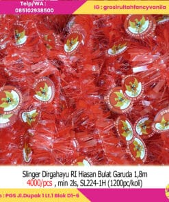 Slinger Dirgahayu RI Hiasan Bulat Garuda 1,8m