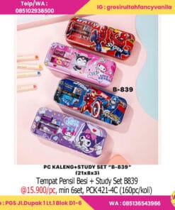 Tempat Pensil Besi + Study Set B839