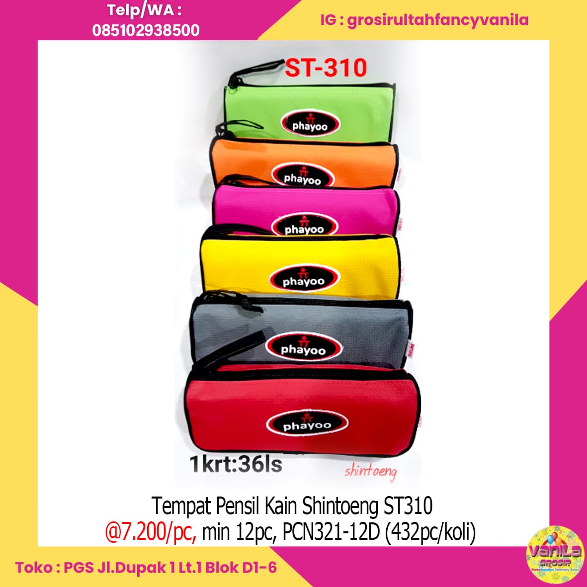 Tempat Pensil Kain Shintoeng