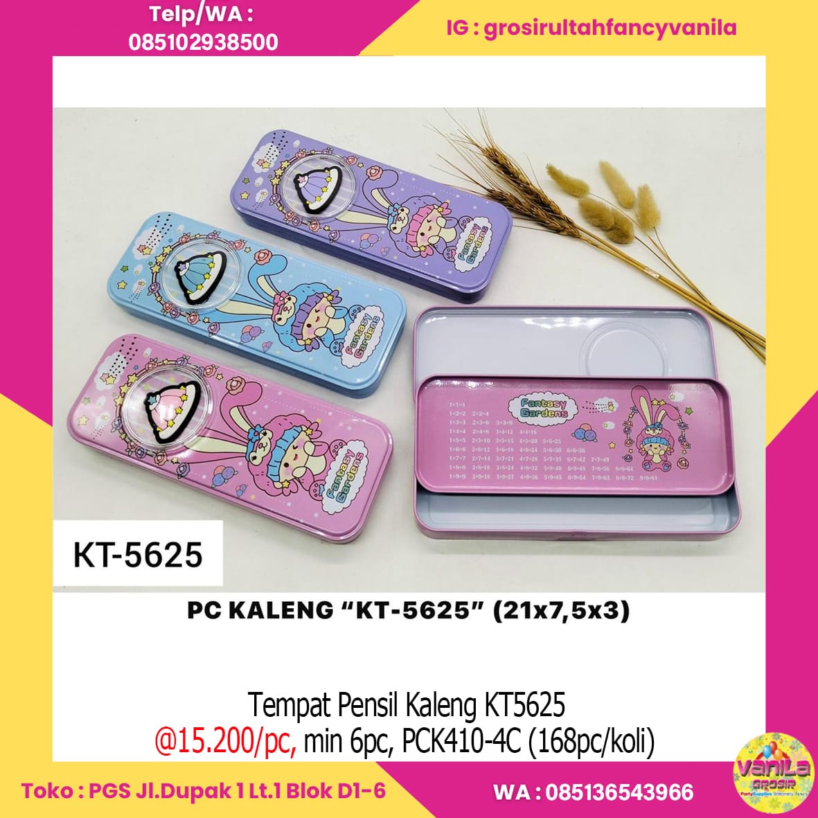 Tempat Pensil Kaleng KT5625