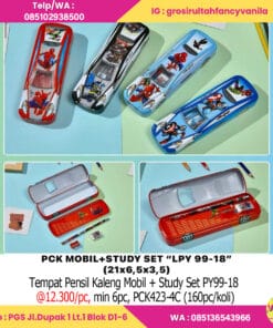 Tempat Pensil Kaleng Mobil + Study Set