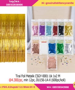 Tirai Foil Metalik CSGY-0001 Uk 1x2 M
