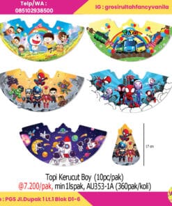 Topi Kerucut Boy uk 18x15cm (10pc pak)