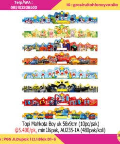 Topi Mahkota Boy uk 58x9cm (10pc pak)