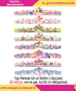 Topi Mahkota Girl uk 58x9cm (10pc pak)