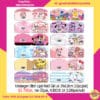 Undangan Ultah Lipat Kecil Girl uk 19x6,8cm (10pc pak)