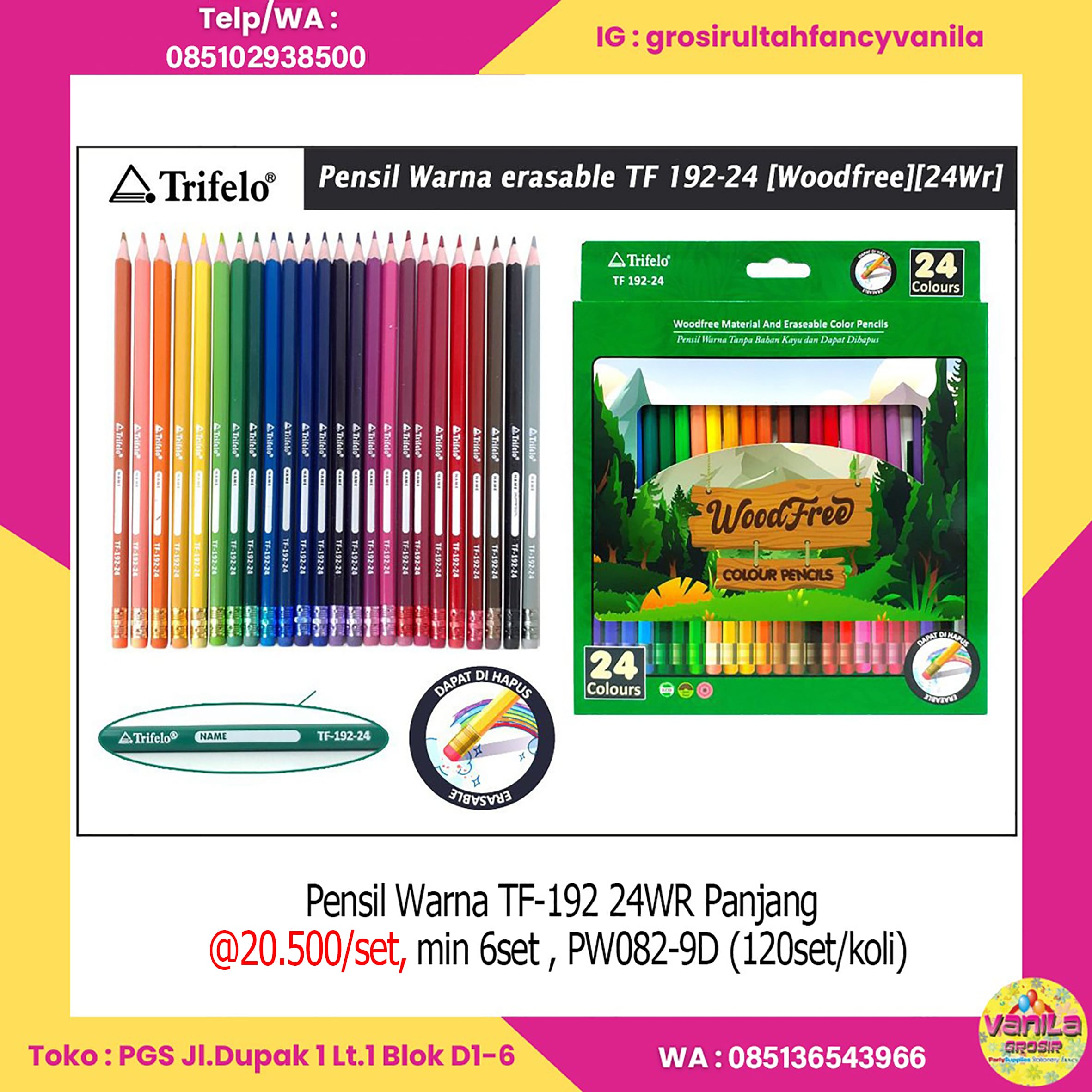 Pensil 24 Warna Panjang