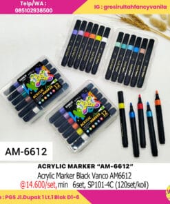 Acrylic Marker Black Vanco AM6612