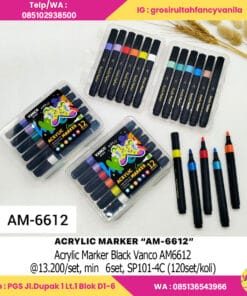 Acrylic Marker Black Vanco AM6612