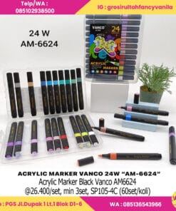 Acrylic Marker Black Vanco AM6624