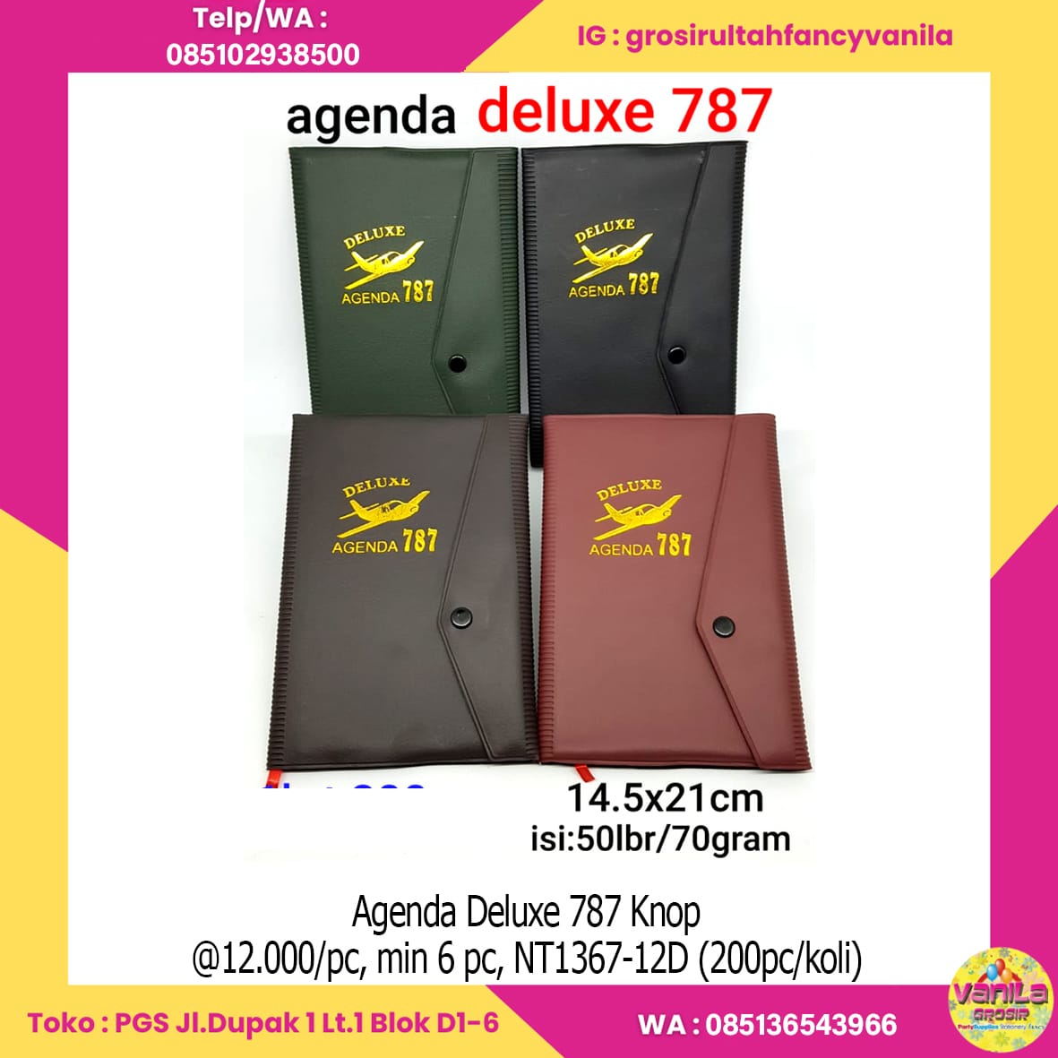 Agenda Deluxe 787 Knop