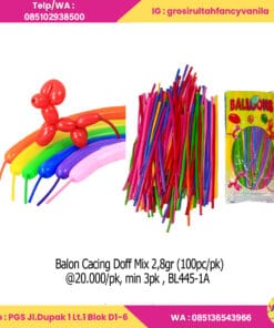 Balon Cacing Doff Mix 2,8gr (100pc pak)