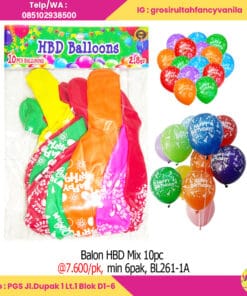 Balon HBD Mix 10pc