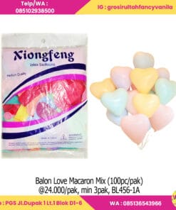 Balon Love Macaron Mix (100pc pak)