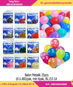 Balon Metalik 25pcs