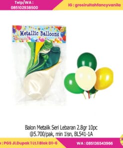 Balon Metalik Seri Lebaran 2.8gr 10pc