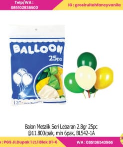 Balon Metalik Seri Lebaran 2.8gr 25pc