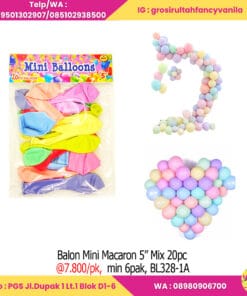 Balon Mini Macaron 5” Mix 20pc