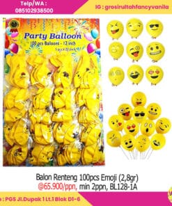 Balon Renteng 100pcs Emoji (2,8gr)