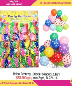 Balon Renteng 100pcs Polkadot (2,1gr)