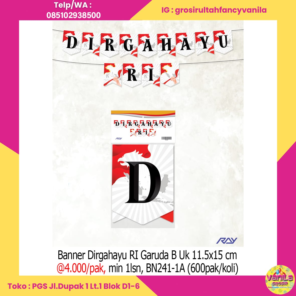 Banner Dirgahayu RI Garuda B