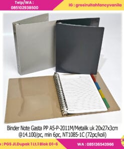 Binder Note Gasta PP A5-P-2011M Metalik uk 20x27x3cm