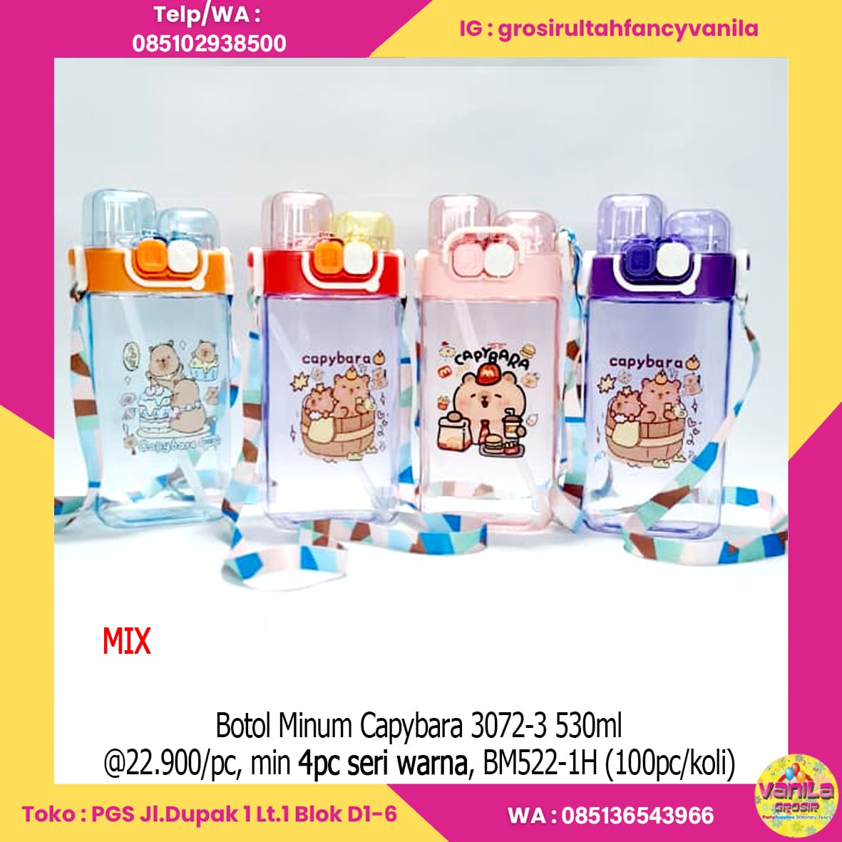 Botol Minum Capybara 3072-3 530ml