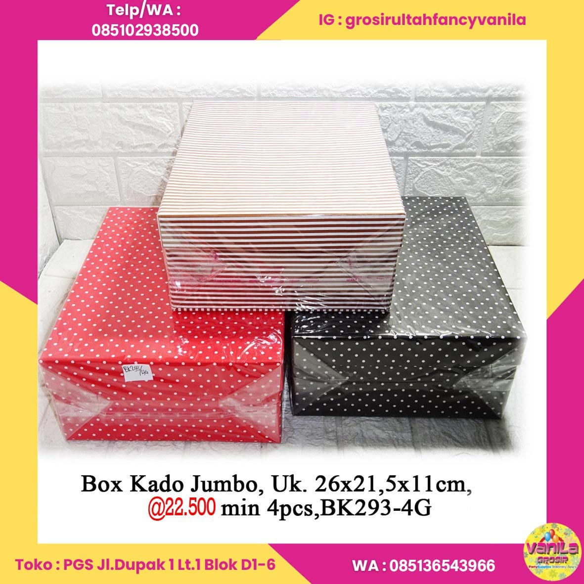 Box Kado Jumbo, Uk. 26x21,5x11cm