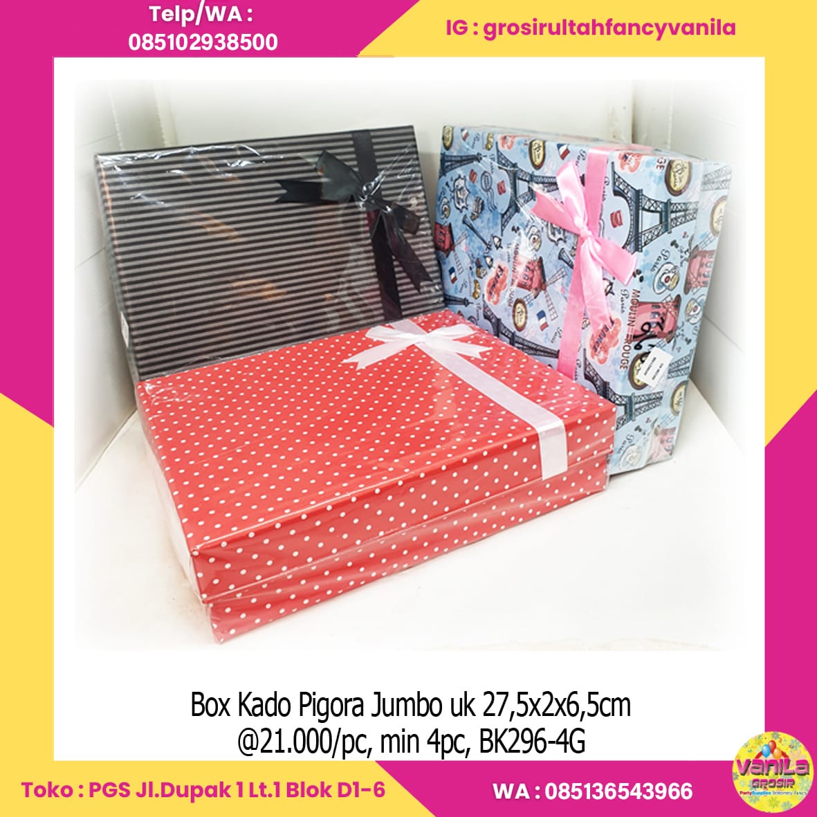 Box Kado Pigora Jumbo uk 27,5x2x6,5cm