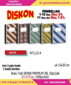 Buku Tulis SEMAR PREMIUM 38L