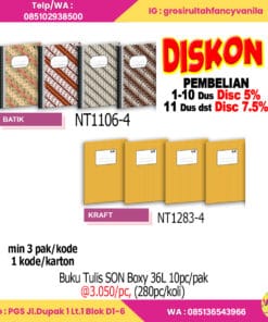 Buku Tulis SON Boxy 36L