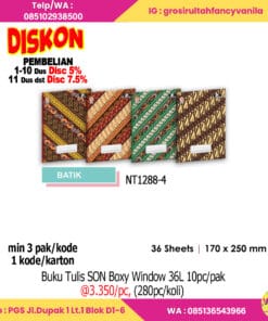 Buku Tulis SON Boxy Window 36L