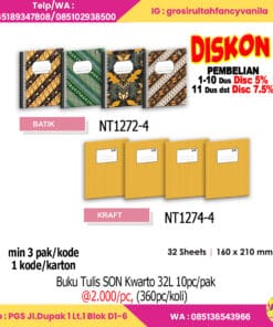 Buku Tulis SON Kwarto 32L